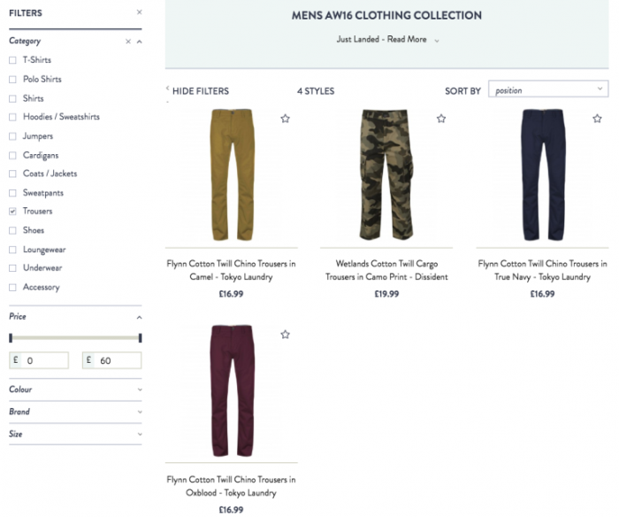 Cортировка товаров в интернет-магазине – пример магазина одежды, как использовать только нужные фильтры