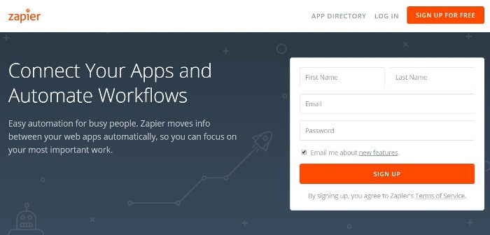 Примеры growth hacking — Zapier