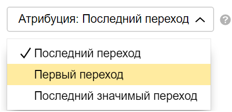 Модели атрибуций Яндекс Метрика — выбор атрибуции