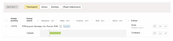 Яндекс Дисплей – смена статуса после выставления счета