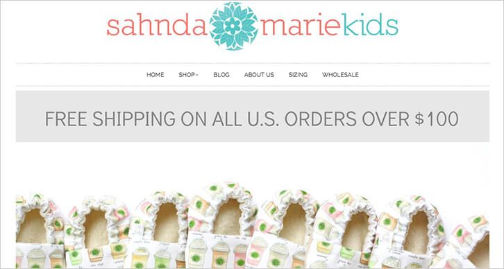 Продвижение интернет-магазина Sahnda Marie Kids